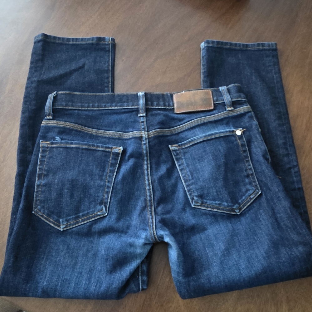 Baldwin The Henley Slim Leg Crop Men's Dark Blue Jeans 31 - Picture 12 of 14